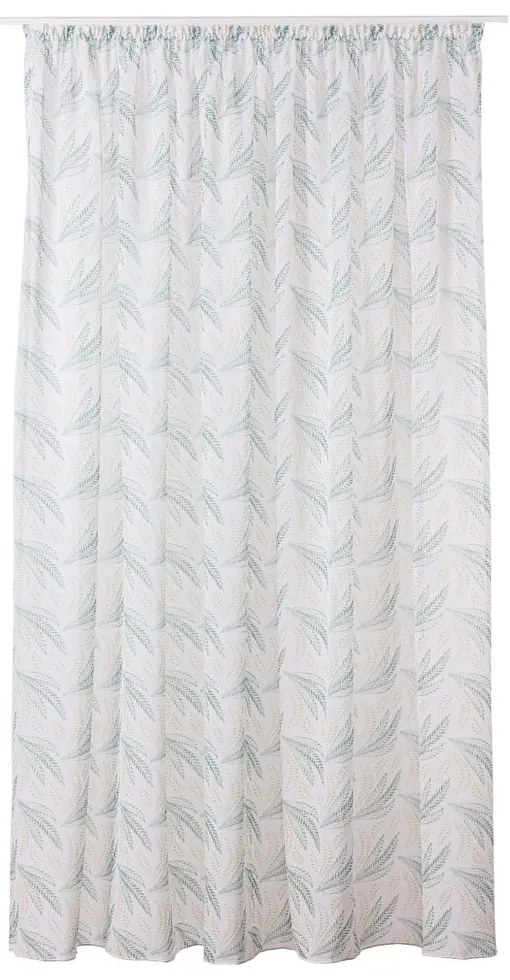Bielo-zelená záclona 300x260 cm Seva – Mendola Fabrics