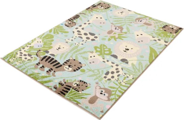 Detský koberec Funky Top Jungla mätový