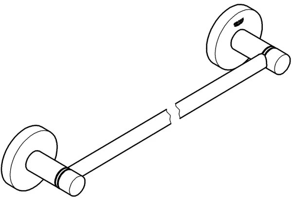 GROHE 41197DC0 - Držiak na uteráky START 504 mm nerezová oceľ