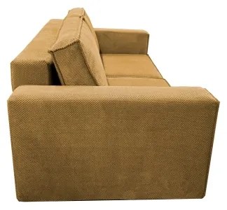 Rozkladacia trojmiestná pohovka s úložným priestorom RONDA, oranžová