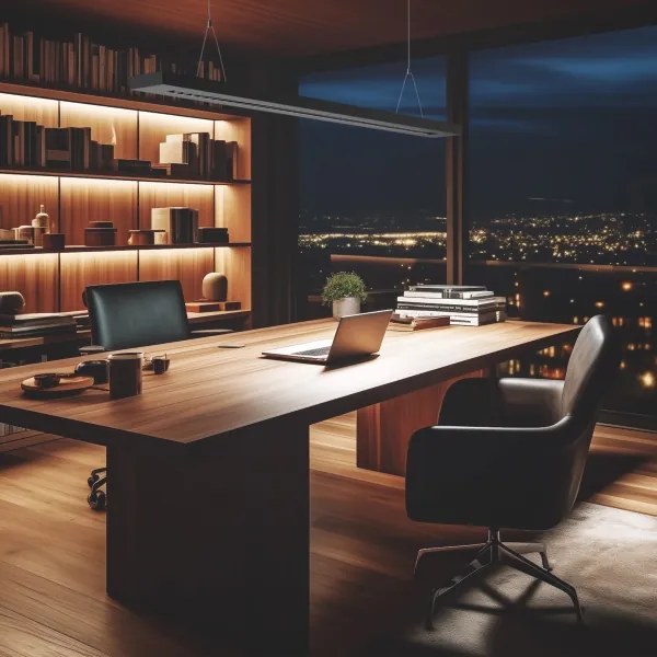 LED stropné/závesné svietidlo PLANK LED/20/30/40W/230V 2700/4000/6000K čierna