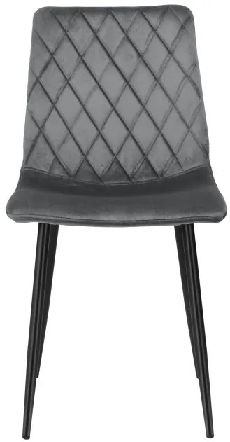 Jedálenská stolička DEXTER zamatová, grafitová