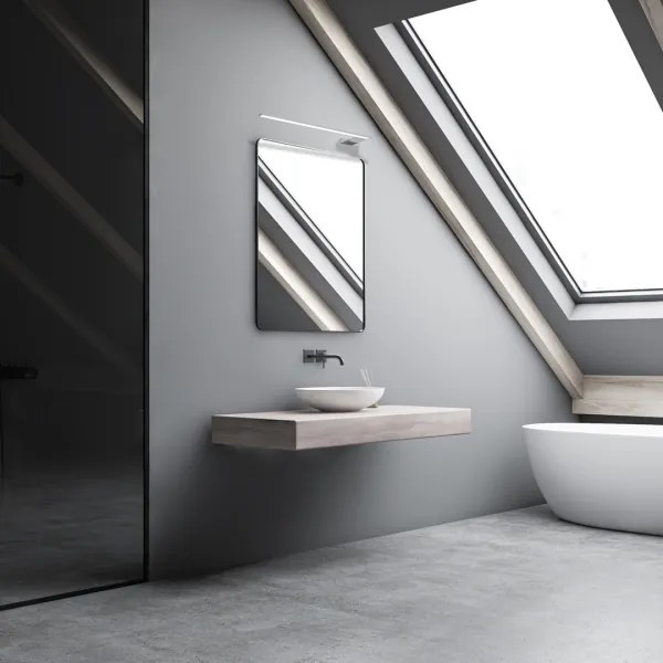 LED Kúpeľňové nástenné svietidlo SHINE LED/11W/230V 45 cm IP44 lesklý chróm