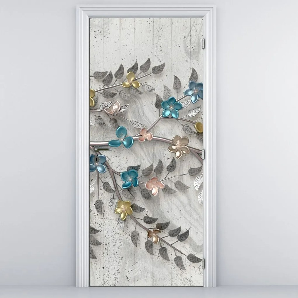 Fototapeta na dvere - Na vetve, abstraktné (95x205cm)