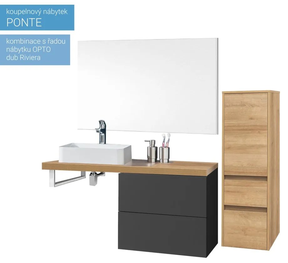 Mereo, Mereo Ponte, kúpeľňová skrinka 61 cm, Multidecor, Chromix strieborný, MER-CN290SACST