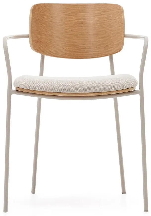 Béžové jedálenské stoličky v súprave 4 ks Maureen – Kave Home