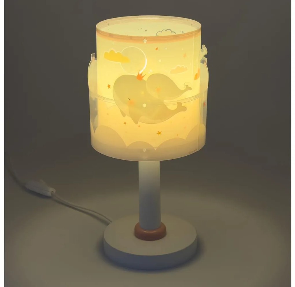 Dalber 61171S - Detská lampička WHALE DREAMS 1xE14/8W/230V ružová