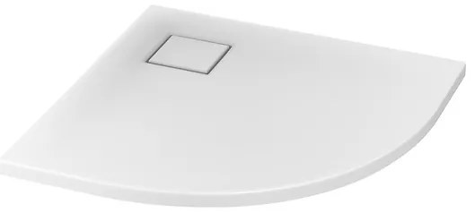 Cersanit TAKO SLIM sprchová vanička 80x80x4 cm + sifón, štvrťkruhová, biela, S601-119