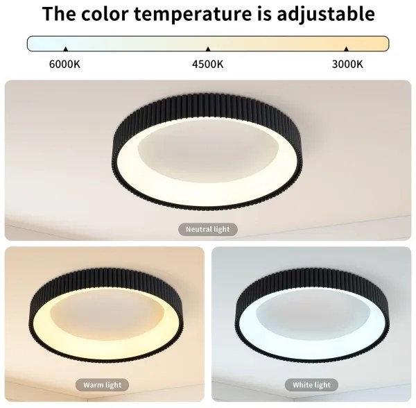 Brilagi - stmievateľné LED stropné svietidlo FALCON MODERN LED/54W/230V 60 cm čierne +DO