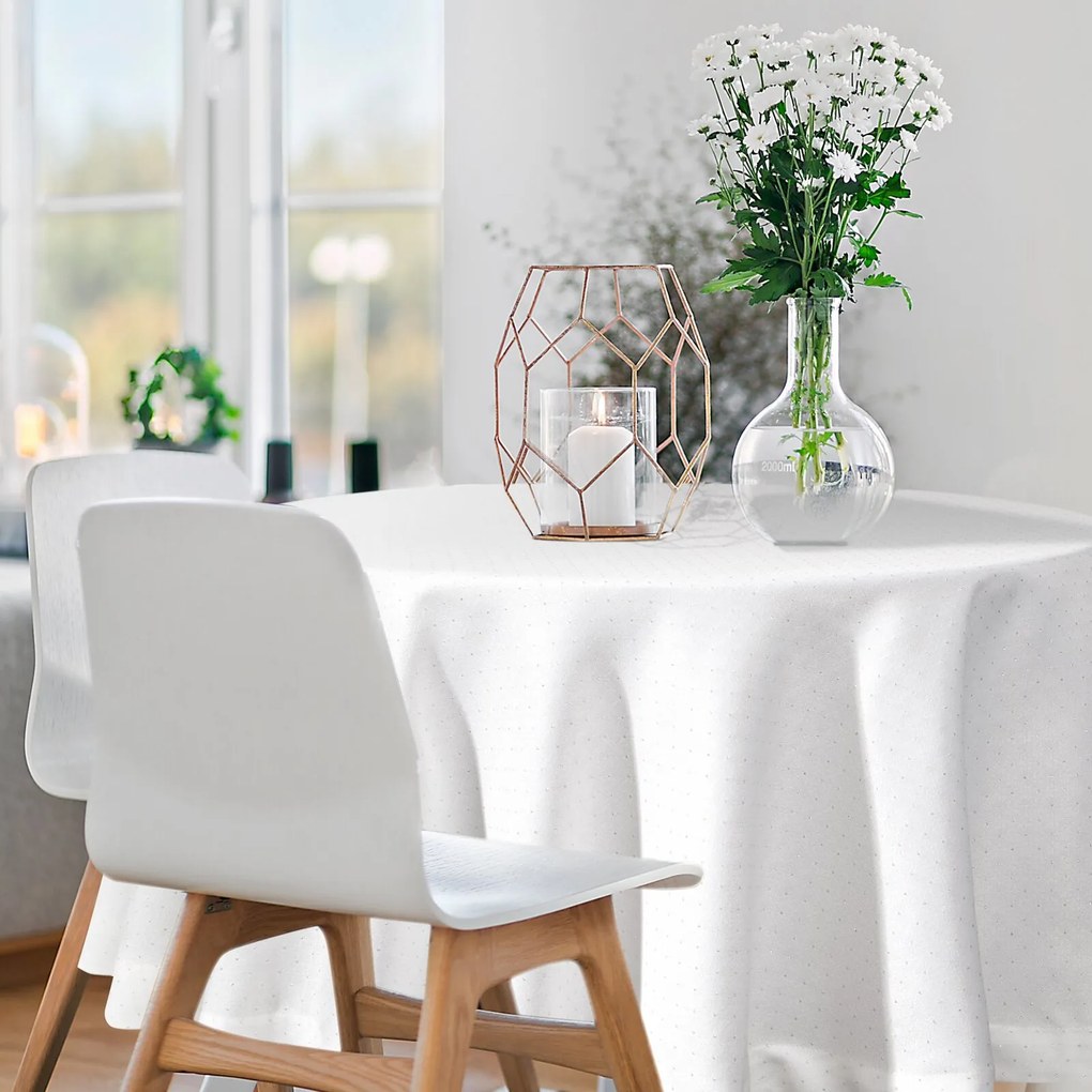 EUROFIRANY OBRUS ELLEN (FI) 120 CM BIELY