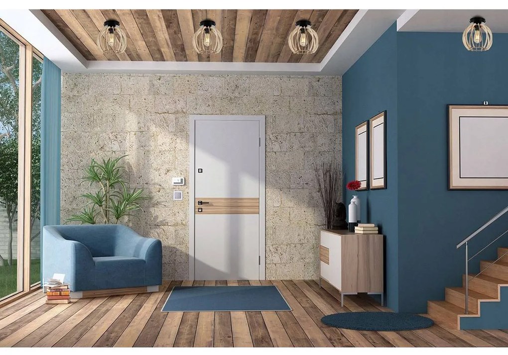 Stropné svietidlo Timber 1, 1x drevené tienidlo