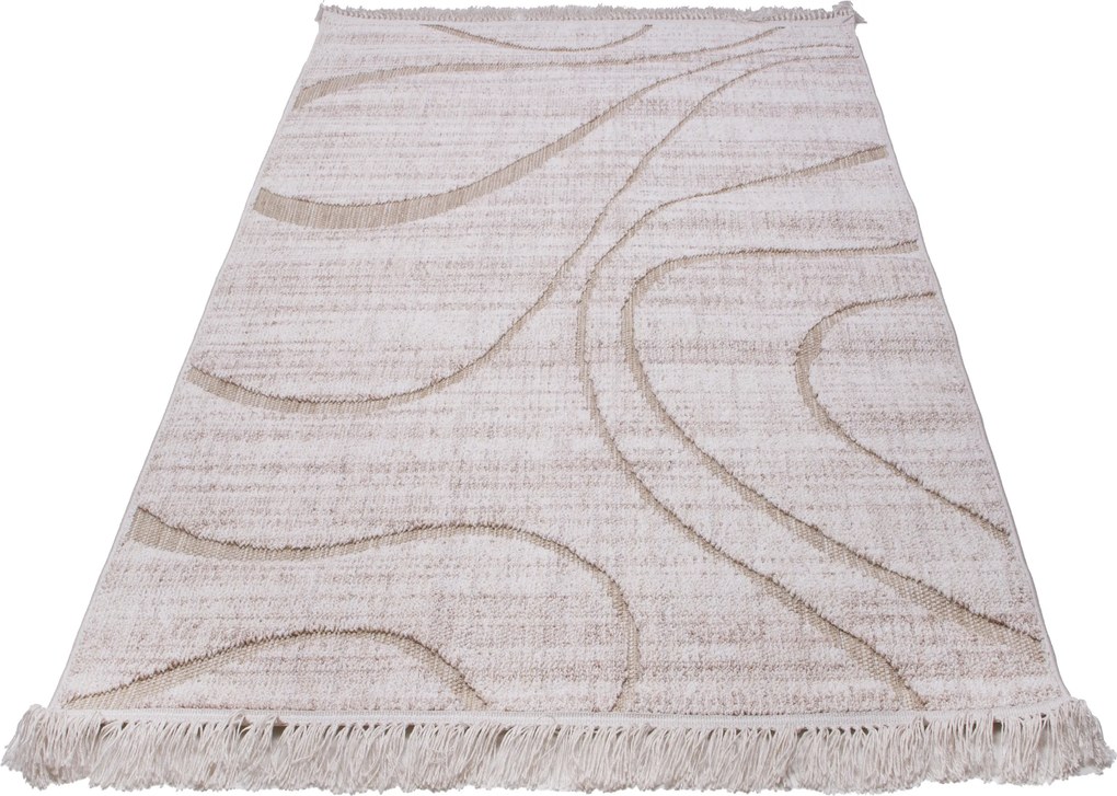 Koberec Benita 085 YELLOW/CREAM rozmery koberec: 133x190 cm