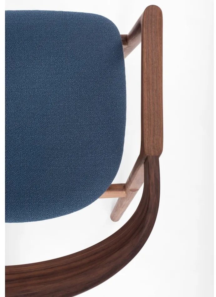 Modrá/hnedá jedálenská stolička Muna – Gazzda