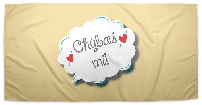 Sablio Uterák Chýbaš mi - 30x50 cm