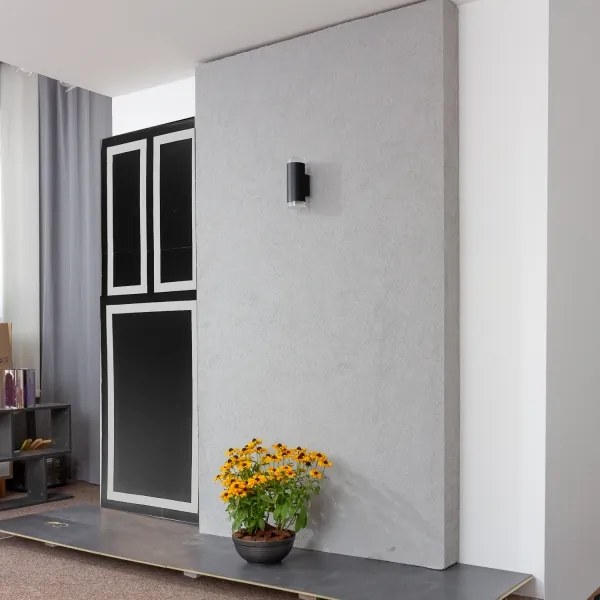Brilagi - LED RGBW vonkajšie nástenné svietidlo MATERA 2xGU10/4,8W/230V čierne IP54