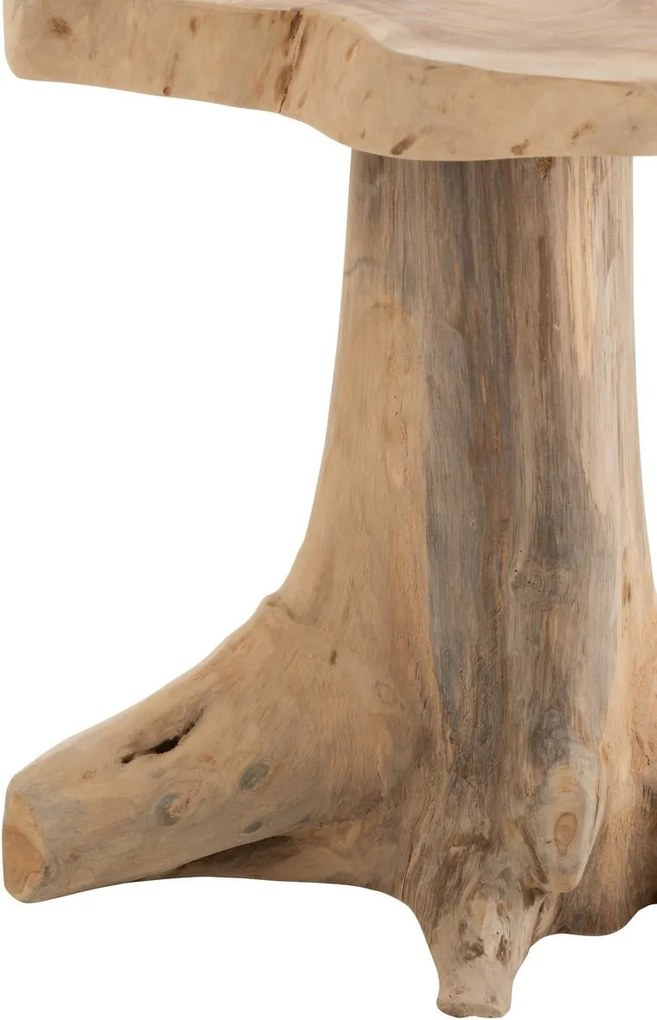 Prírodný odkladací stolík Amy z tíkového dreva - 40*38*41cm