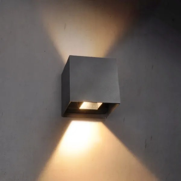 Brilagi - LED Vonkajšie nástenné svietidlo CUBE LED/6W/230V IP54