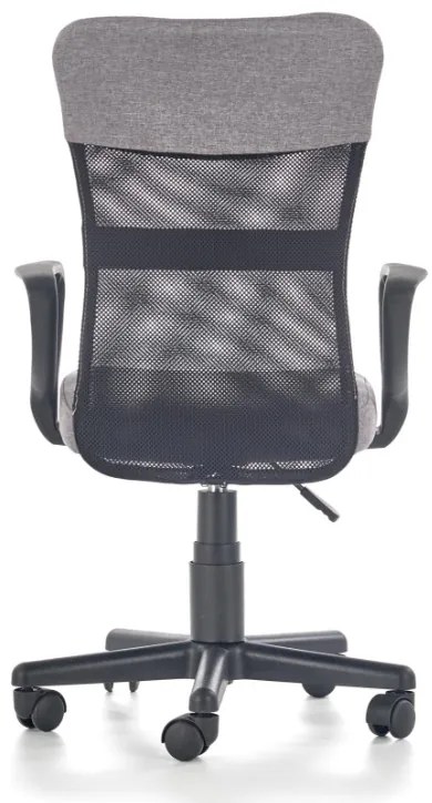 Detská otočná stolička TIMMY sivočierna