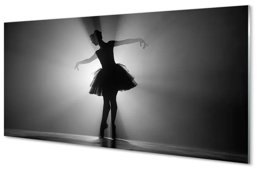 Obraz plexi Baletka sivé pozadie 100x50 cm