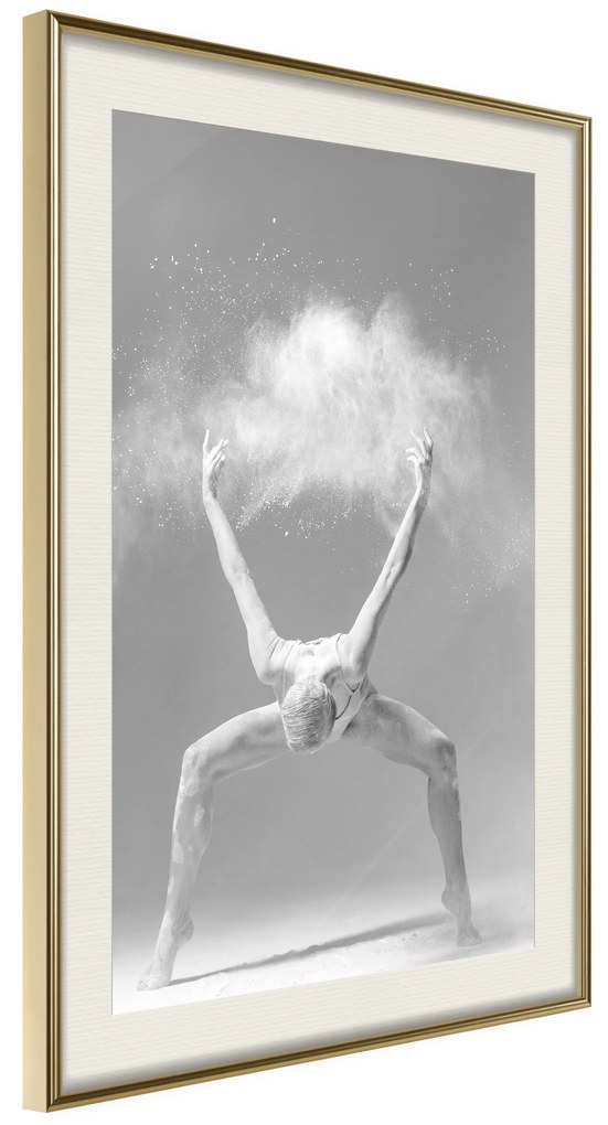 Artgeist Plagát - Amazing Pose [Poster] Veľkosť: 30x45, Verzia: Zlatý rám