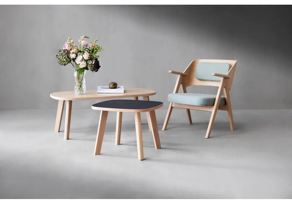 Tmavosivé dubové kreslo Findahl by Hammel