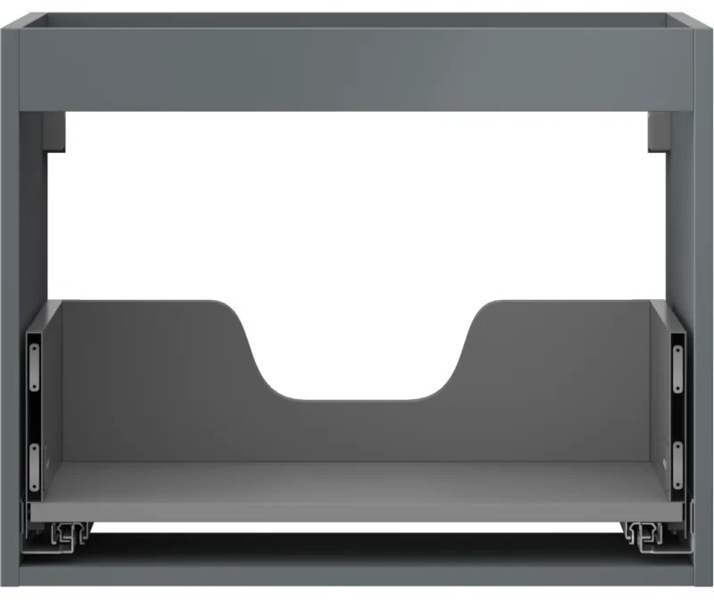 Mexen Box-A, závesná skrinka 60 cm, 1 zásuvka, grafitová matná, 91AX0-0600-470-1-66