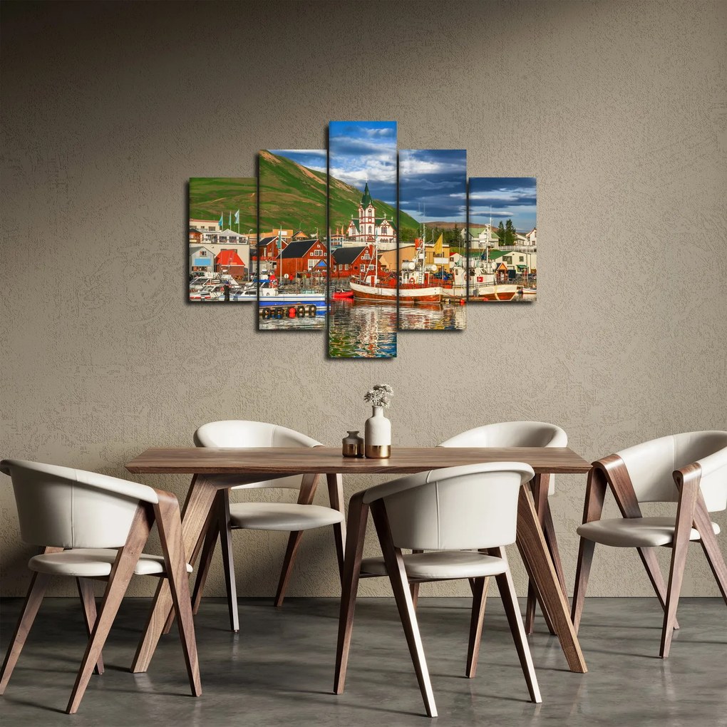 Obraz - Húsavík (150x105 cm)