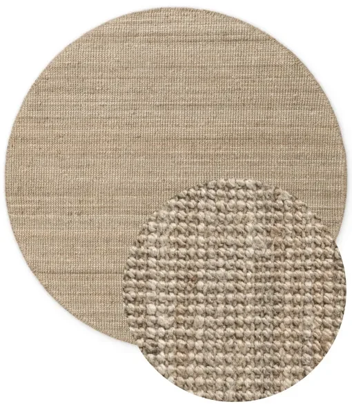 Koberec Hanse Home Bouclé Jaipur naturálny / sivý / hnedý kruh