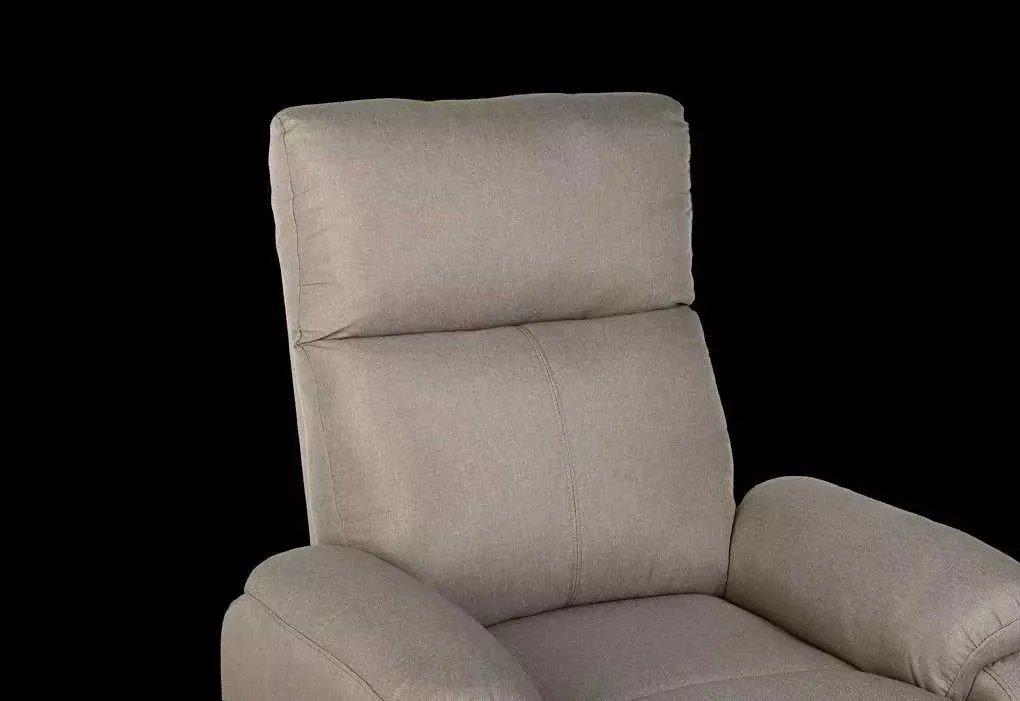 LuxuryForm DESIGN Televízne kreslo CARLOS s polohovaním - béžové