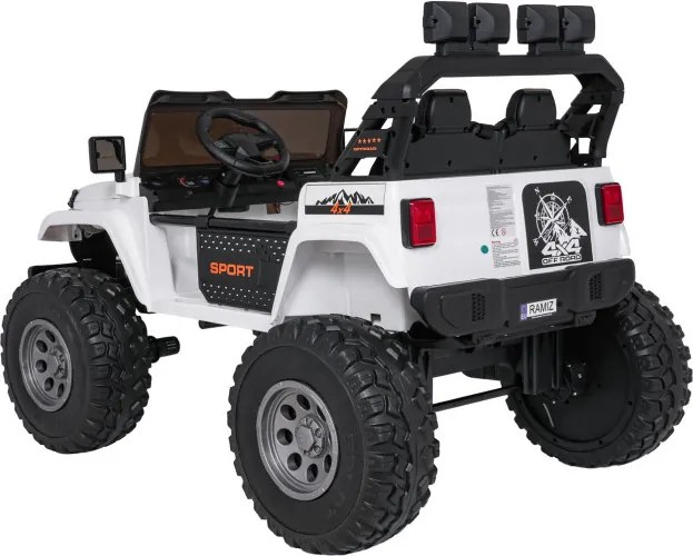 Elektrické autíčko Extreme Sport 4x4 biele