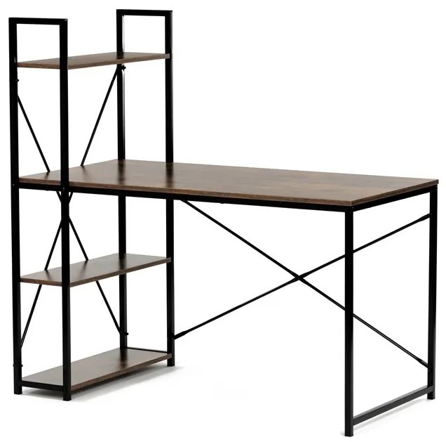Autronic BONTEC Pracovný stôl 120x60cm, mdf, hnedá, GD-520 OAK Farba: Hnedá