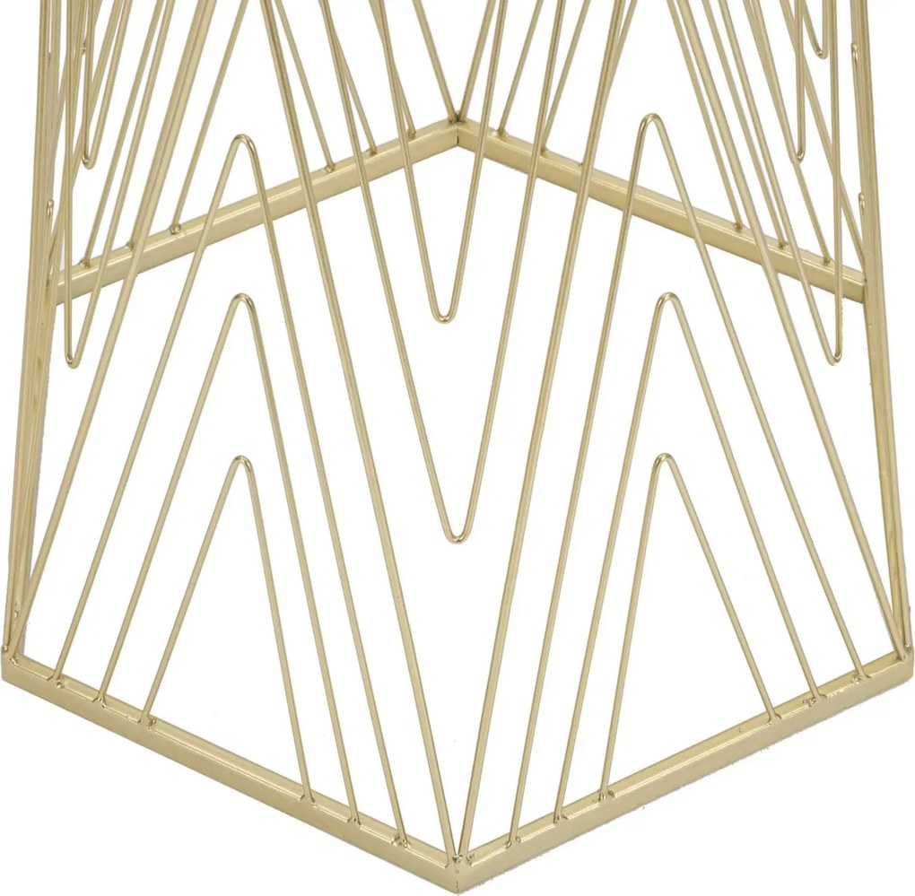 Odkladací stolík Lines 40 cm zlatý