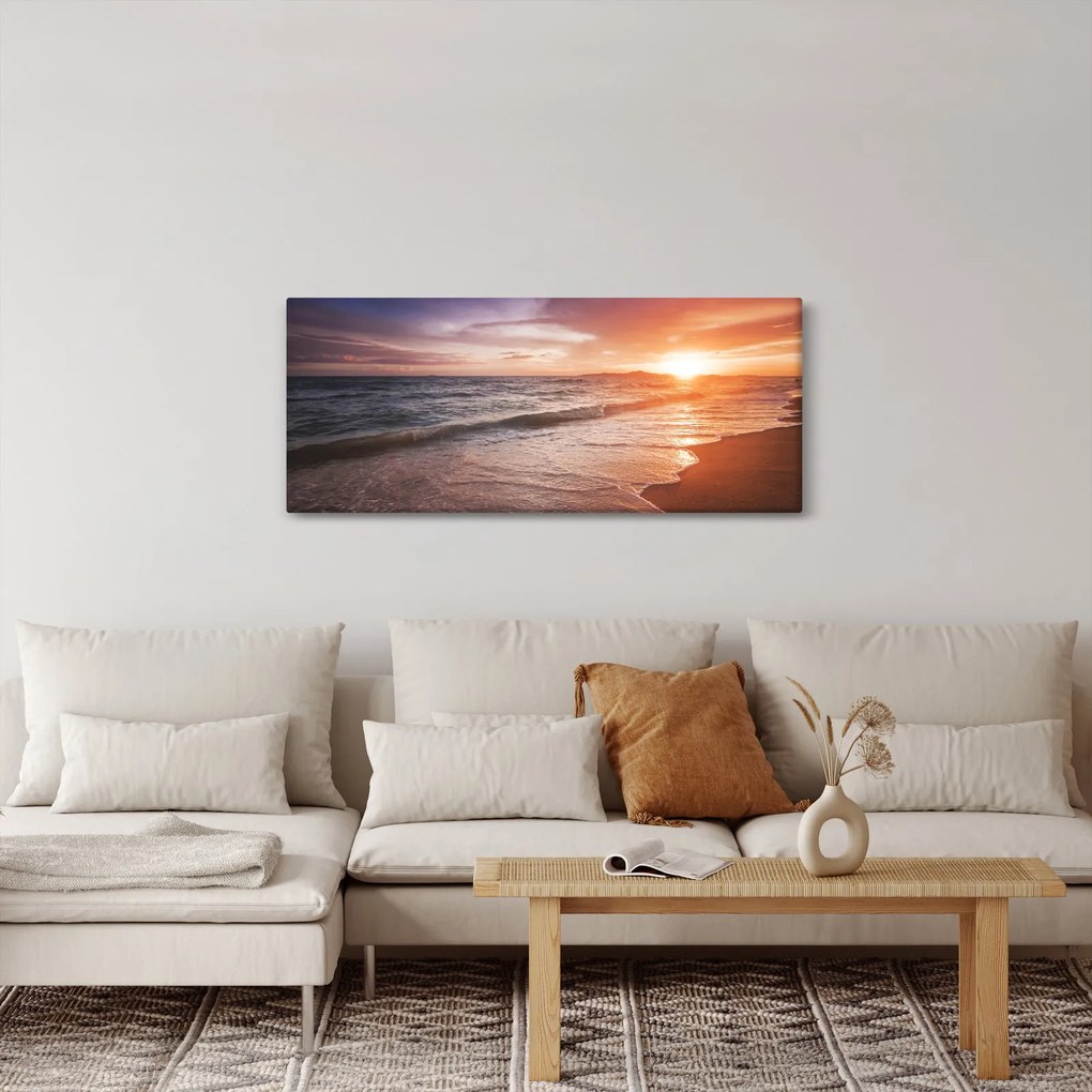 Obraz - Západ slnka v Thajsku (120x50 cm)