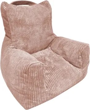 Detské kreslo Tobi Plus, ružová štruktúrovaná látka%