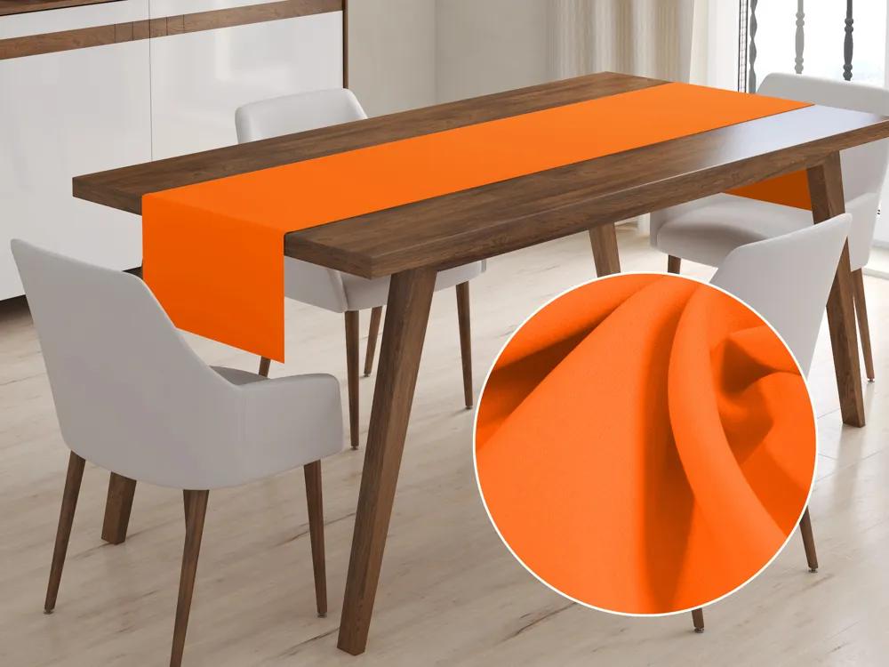 Biante Dekoračný behúň na stôl Rongo RG-035 Oranžový 35x120 cm