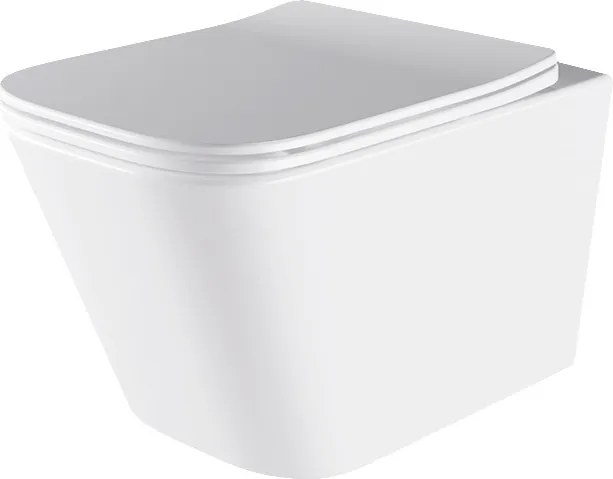 BPS-koupelny Závesná WC misa so SoftClose sedadlom HYD-4190, biela