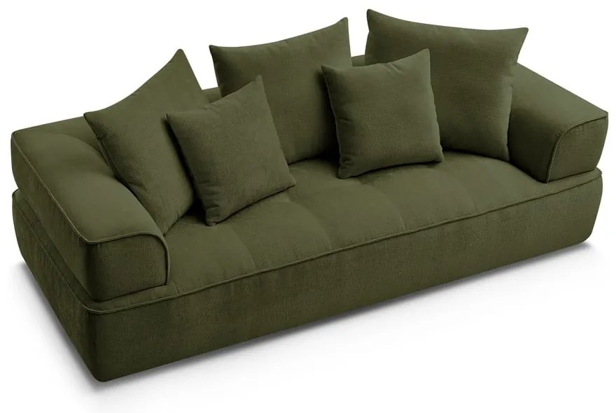 Zelená ženilková pohovka 237 cm Whesley – Bobochic Paris