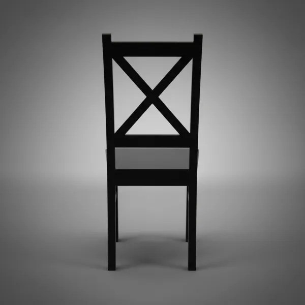 Jedálenská stolička NATE čierna