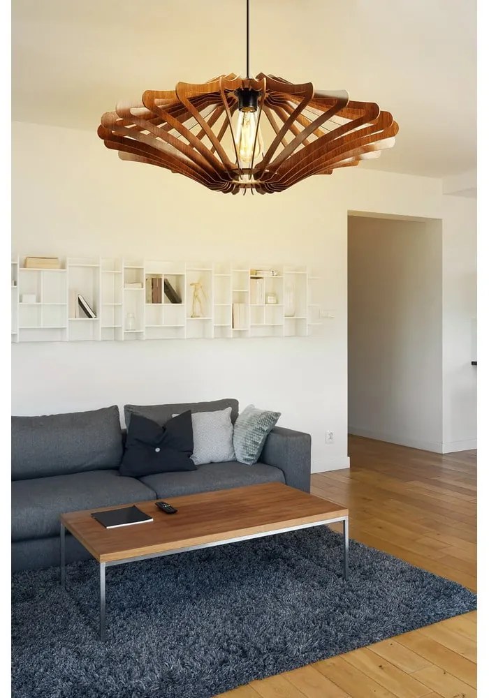 Závesné svietidlo v prírodnej farbe ø 59 cm – Opviq lights