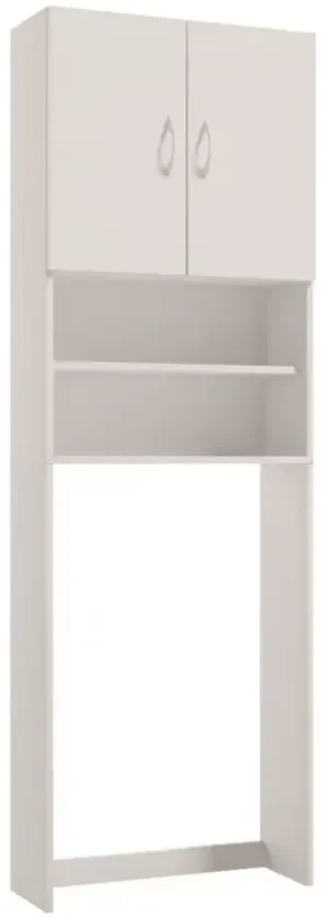 Erga Sara, skrinka nad práčku 64x25x189cm, biela, ERG-207-B-06001