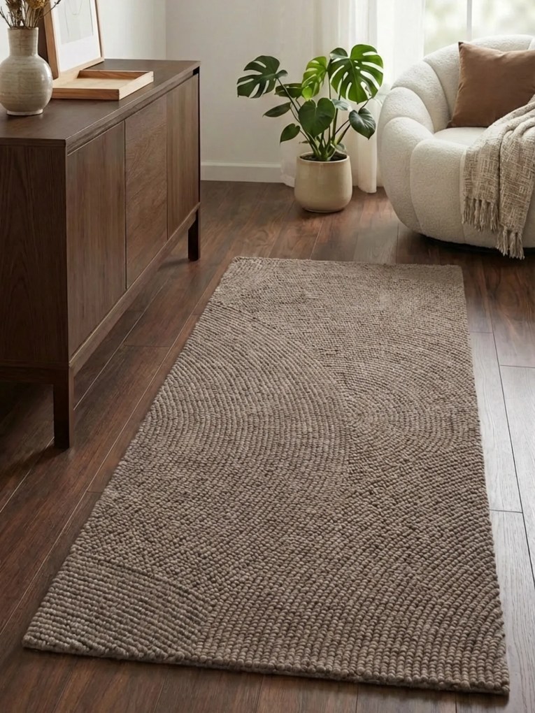 Hanse Home, Behúň Calmio 106219 Taupe, 80x200, hnedá, obývacia izba