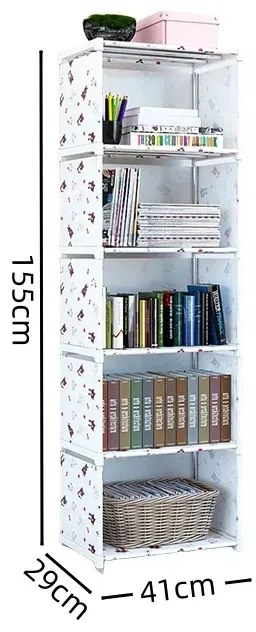 Detský DIY regál s motívom medvedíkov 6 políc