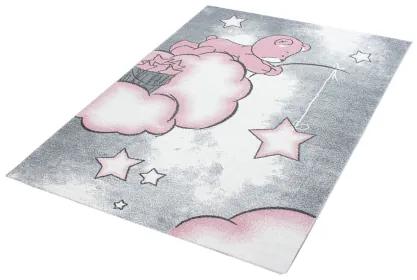Koberce Breno Kusový koberec KIDS 580 Pink, viacfarebná,120 x 170 cm