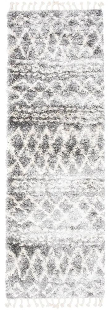 Kusový koberec shaggy Apache sivý atyp 80x200cm