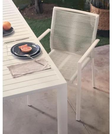 CULIP záhradná stolička Biela