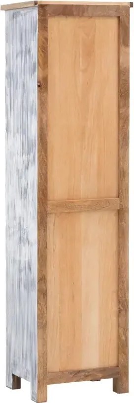 furniture-nabytek.cz - Masívna kúpeľňová skrinka Santa Cruz, sivá, drevo - Mango