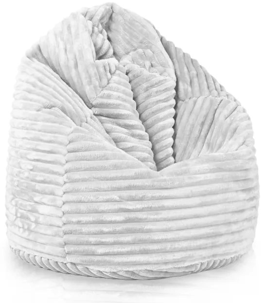 Sedací vak SAKO biely stripe