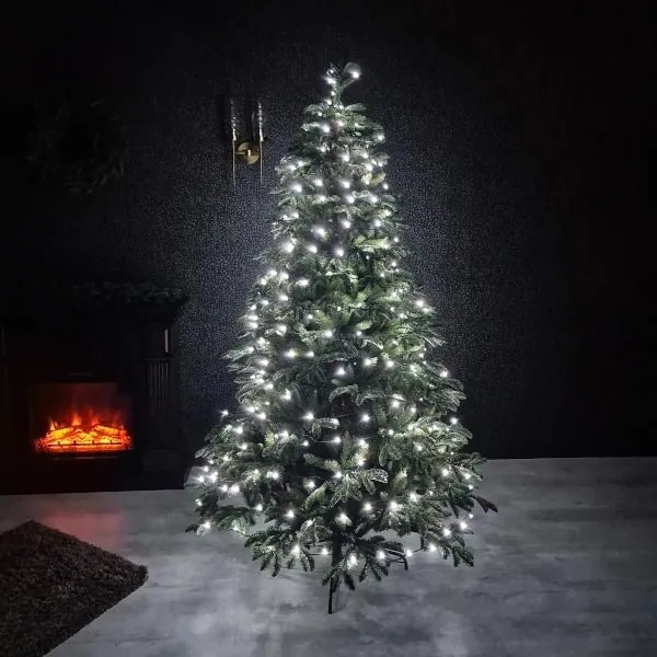 Vianočné LED osvetlenie studená biela 24m 240LED