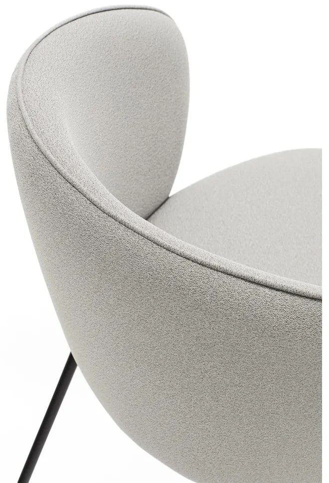 Svetlosivé čalúnené jedálenské kreslá v súprave 2 ks Add – Teulat