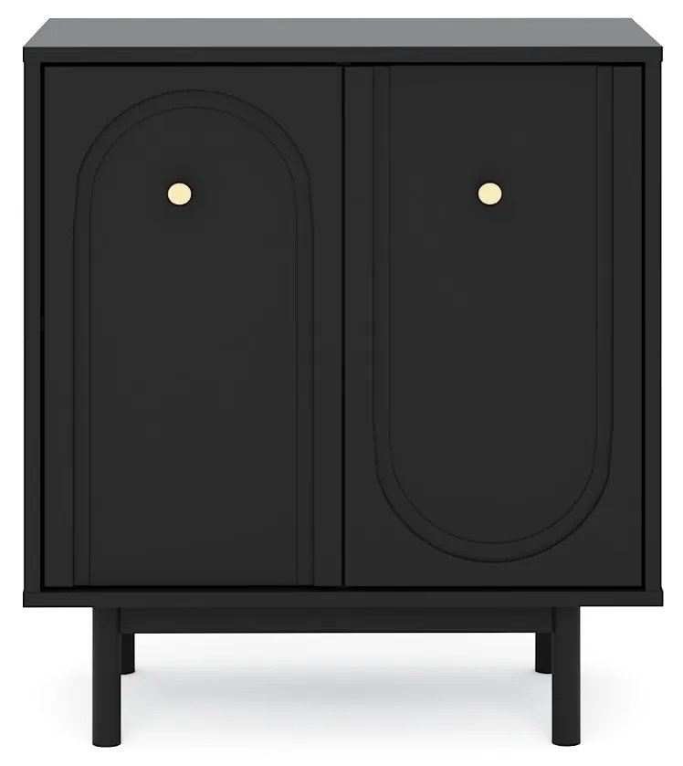 Komoda Mazoma 79 cm čierna/zlatá